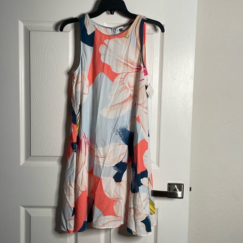 NWT Halogen floral tank mini dress
